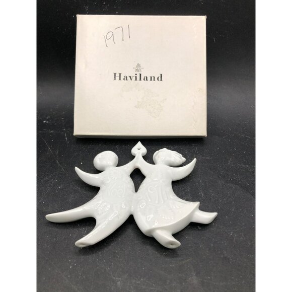 Haviland Limoges Dancing Angels 1971 Christmas Ornament Jean Jacques Prolongeau - Picture 5 of 9